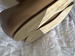 Camilla and Marc Women’s Brown/beige/camel Pointed Toe Slip-On Flats EU 40