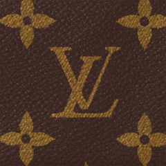 Louis Vuitton Authentic Card/Key/Coin Pouch Brown Monogram (Brand New with Box)
