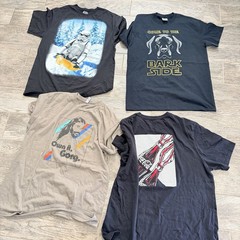 Random Lot of Graphic T Shirts 16 Mixed All Sizes Pre-Owned