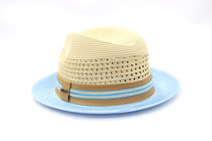Men’s Bruno Capelo Fedora 100% Poly Braid Blue/Natural HW-799