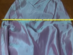WTOO by Watters & Watters Blue Green Purple Iridescent Satin Train Gown Sz 8 VTG