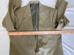 Nordstrom Mens Tweed Blazer Sport Coat Jacket 44L Wool Tan Ivy League Old Money