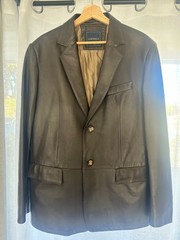 Genuine Italian Lamb Skin Brown Leather jacket Men/Women