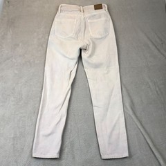 American Eagle Women’s Mom Jeans Size 000 Beige Straight Ankle Casual Denim