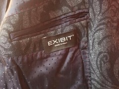 Italian Chic EXIBIT Men’s Blazer Jacket Size EU 46 (XS ) Made in Italy
