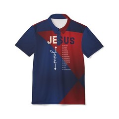 Jesus Cross Prayer Polo Shirt | Christian Faith Typography