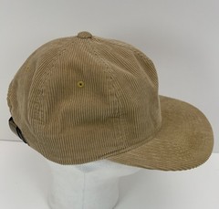 HURLEY Corduroy Manchester Khaki Strap Back Hat Men’s OSFM Cords Flat Bill Cap