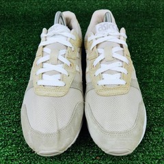 ASICS Sneakers Women 9.5 Beige Lyte Classic 1202A306 Suede Mesh Lifestyle Shoes
