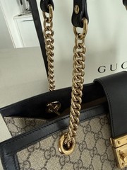 Gucci GG Padlock Medium Shoulder Bag Gold Lock Chain