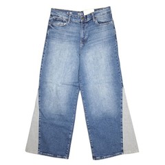 a.n.a. High Rise Wide Leg Jeans Blue Streetwear Skater Baggy Two Tone Womens 14