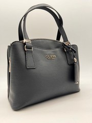 GUESS Lyndi Girlfriend textured women’s small satchel crossbody bag -Black