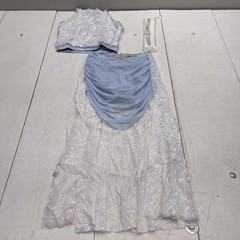 Weissman I Try Costume Set Womens MA 8/10 Powder Blue Sequin Skirt Top 3 Piece