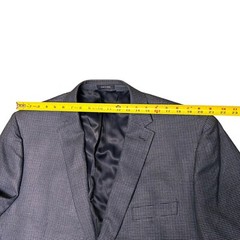Ralph Lauren Hounds Tooth Plaid Men’s Wool Sports Blazer Blue 50R