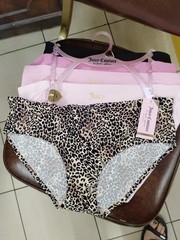 Juicy Couture NWT Intimates Panties Seamless Sz XL Leopard Print Varies Colors 5