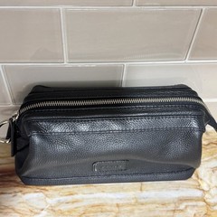 DENTS Beauley – Wash Bag – Pebble Grain Leather Black