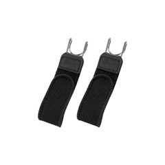 2PCS Tactical Metal Hook Elastic Belt Buckle-Less Invisible Waist Belt Closure