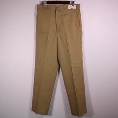 Vintage Key Pants Mens 34×32 Brown Tan Never-Iron Dress Pants Made in USA NEW