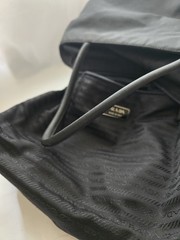 Vintage PRADA Tessuto Shoulder Bag Tote Black Nylon Double Shoulder Strap