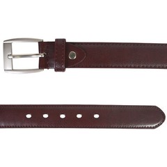 Leatherboss Genuine Leather Men Big and Tall Dress Belt Set of 2 (Black & Brown)