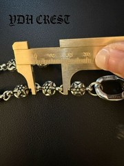 Silver Tone Wallet Chain Ornate Links 40cm 15.7in 3.5oz Biker RCHCHAN