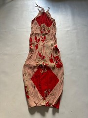 Vintage Next Floral Midi Dress 100% Viscose Made in India