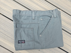 WRANGLER GRAY PANTS CARPENTER JEANS 94HYWLV 29×30 100% COTTON