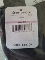 Free People Women’s 36D Ari Underwire Neo Bra Black Neoprene
