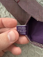 NWOT Authentic RALPH LAUREN Purple Label England Made Silk Neck Tie Excellent