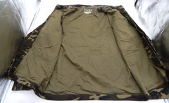 Vtg RWBY Anime Camo Jacket Green Cotton Canvas Button Down Patches Medium RARE