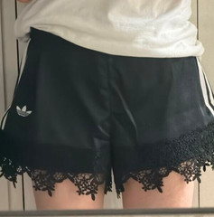 adidas Originals Satin Lace Loose Shorts Women Lifestyle Casual AsiaFit LD1813