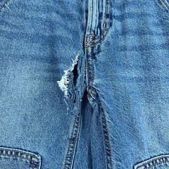 American Eagle Jeans Womens Size 000 Blue Straight Carpenter Medium Wash Denim