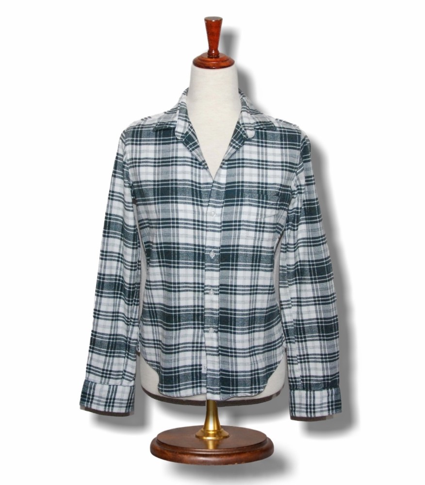 Frank & Eileen sz XS “Barry” Shirt Green White Check Flannel Button Up Shirt