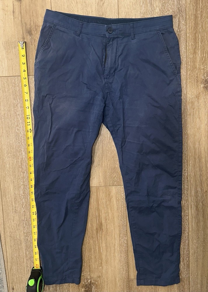 English Laundry Chino Pants Mens 34×30 Navy Blue Cotton Stretch Straight Fit