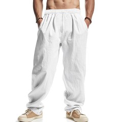 Summer Thin Solid Color Loose Casual Long Pants