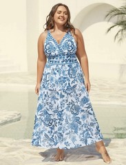BNWT BloomChic Swimsuit With Skirt 2 Piece Size 18 – 20 New Holiday Plus Size