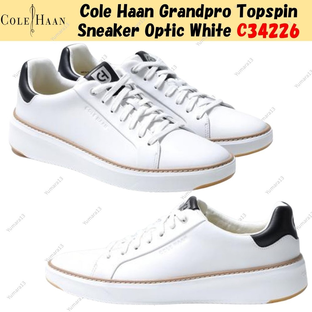 Cole Haan Grandpro Topspin Sneaker Optic White C34226 Men’s Size