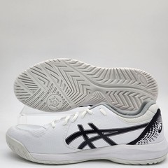 Mens Size 10.5 Asics Gel- Dedicate 8 White Black Shoe Sneaker 1041A408 NEW