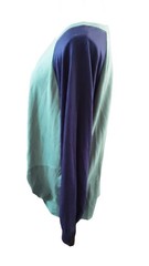 BELLE KIM GRAVEL XL GREEN PULLOVER TOP LONG SLVS ROUND NECK POLY/RAYON/SPNDX