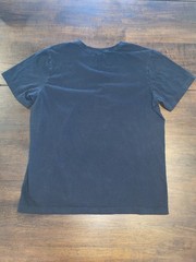 Nike Sportswear Mens Black Tee Orange Swoosh Large Graphic Logo – Size Large