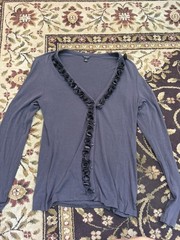 Ann Taylor Loft Long Sleeve Purple Sz Small