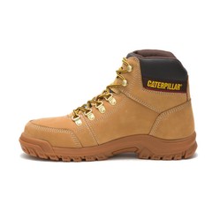 Caterpillar Men Outline Steel Toe Work Boot Work Boots Leather