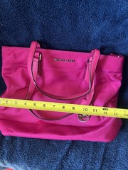 Michael Kors Women’s Hot Pink Foldable Tote Bag Purse