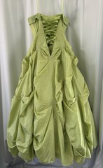 Green Formal Ball Gown Quinceañera Prom Dress Beaded Corset Back 11/12 Juniors