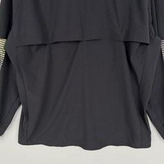 Adidas Jacket Mens XL Black Full Zip Running Lightweight Reflective Athletic