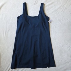 Old Navy Active Athletic Powersoft Blue Tennis Sport Dress Built-In Bra