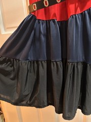 Baby Phat Colorblock V-Neck Spaghetti Strap Fit & Flare Dress M