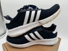 ADIDAS MEN’S LITE RACER 3.0 RUNNING SHOE LEGEND INK WHITE GREY SIZE 11