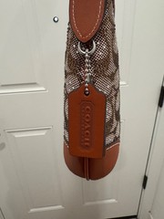 Coach Hamptons Hobo Burnished Amber Crystal Signature Jacquard NWT Gift Boxed