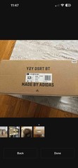 adidas Yeezy Men’s Beige Suede Desert Boot High Top Ankle Lace Up US 13.5