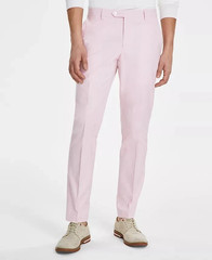 Tommy Hilfiger Men’s Modern-Fit TH Flex Stretch Chambray Suit Pants MSRP $135